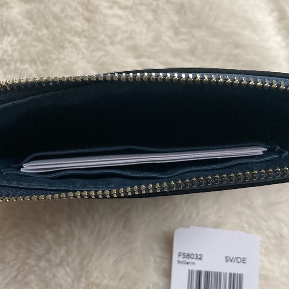 Coach Wristlet in SV/Denim Style F58032 - Picture 4 of 7